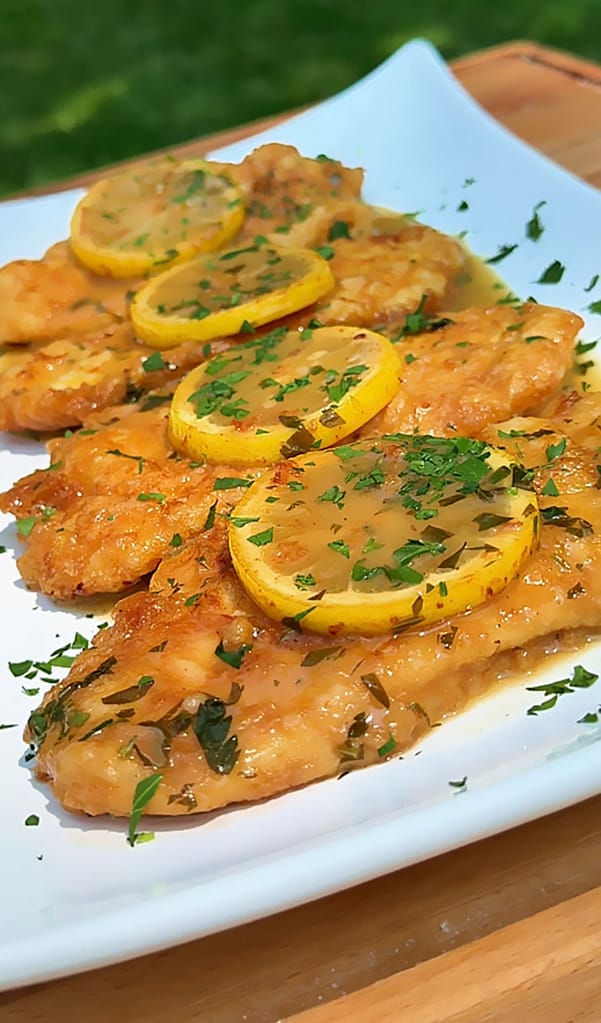 chicken francese with lemon white wine sauce
